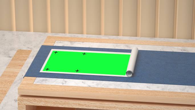 画轴绿幕抠像素材AE模板