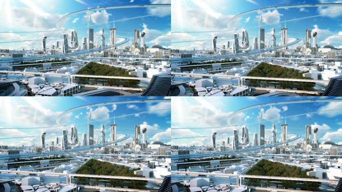 【原创】4K元宇宙未来城市视频素材