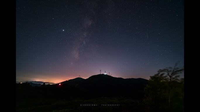 浙江省星空银河流星雨延时合集4K