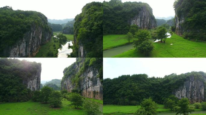 湄江 湄江大坝  国家地质公园 4K航拍