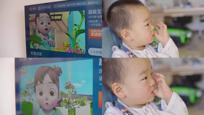 4K 婴儿看动画片-用眼过度视力受损