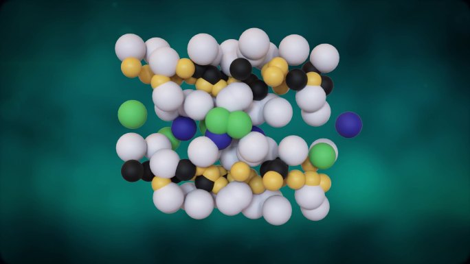 合成分子水滑石结构原理动画视频素材