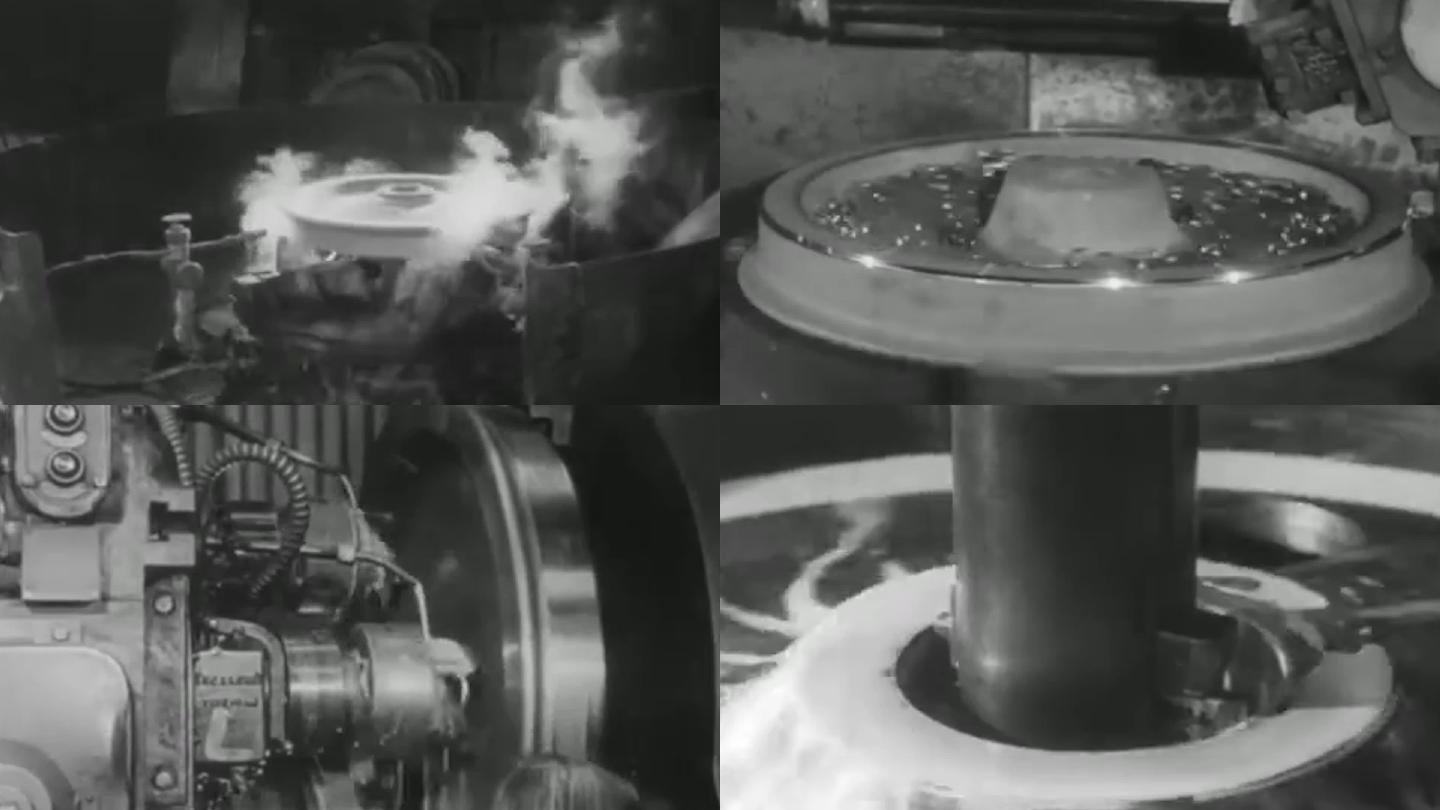 40年代机械打磨厂、火车轮打磨