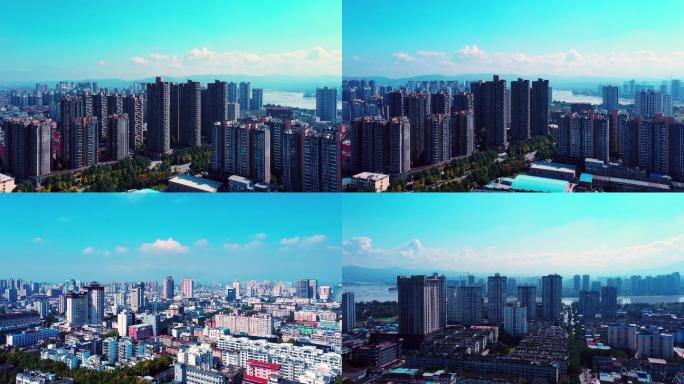 【正版原创】4k汉中高楼航拍空镜