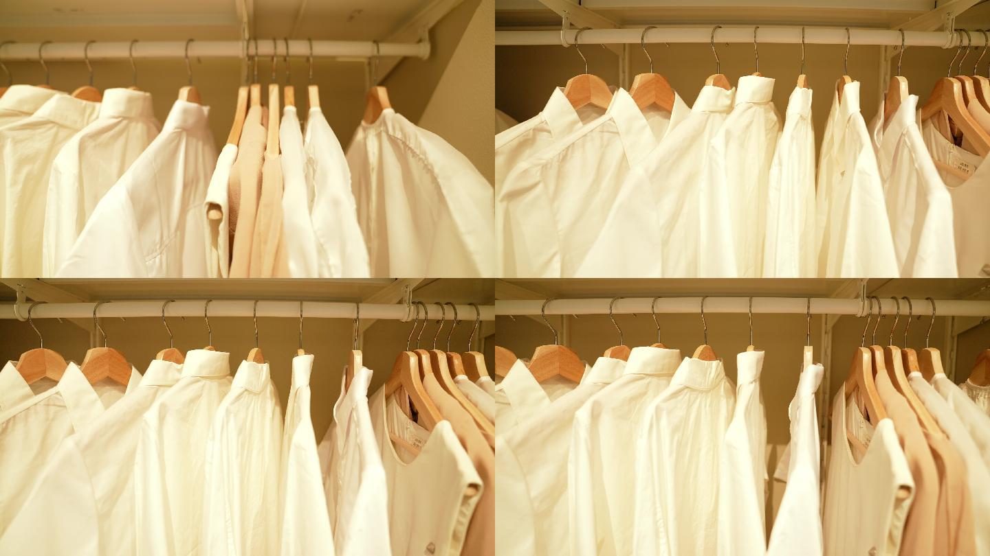衣服/衣柜/衣架/白色衣服/羽毛球拍