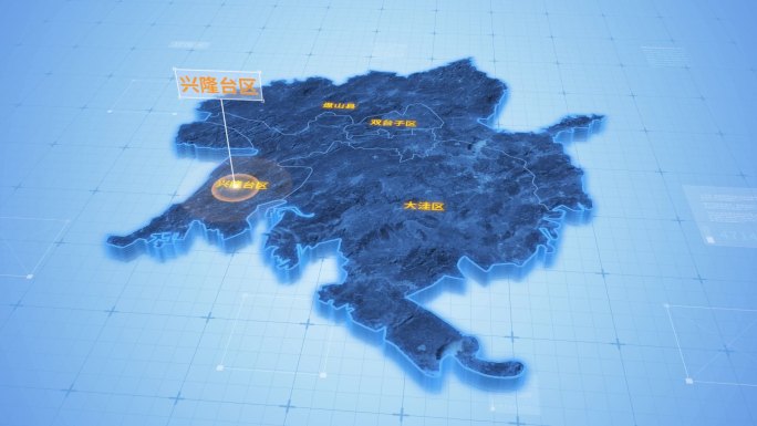 盘锦市兴隆台区三维科技地图