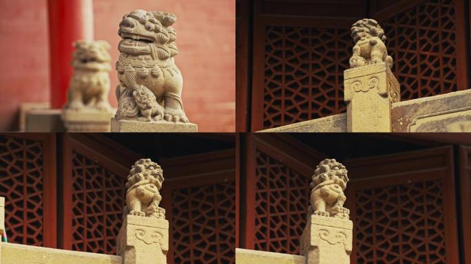 石像 石梯拴马桩石雕 石刻 石狮子 石猴