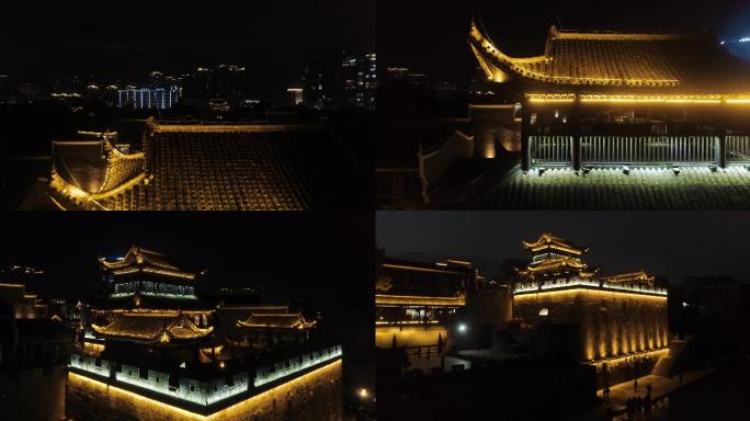 乾州古城夜景视频