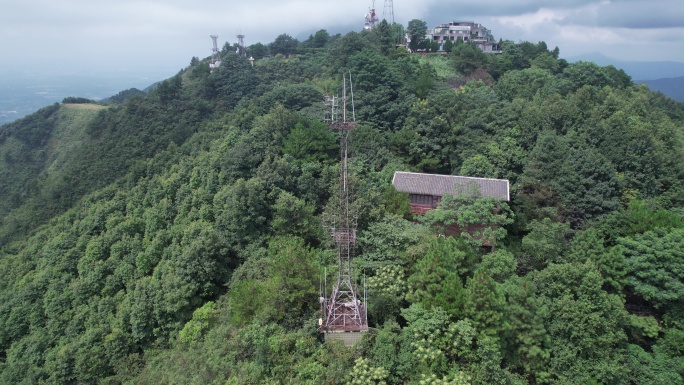 航拍桂林尧山风景区