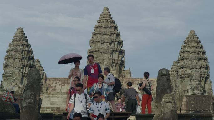 柬埔寨 吴哥窟 游客 游览