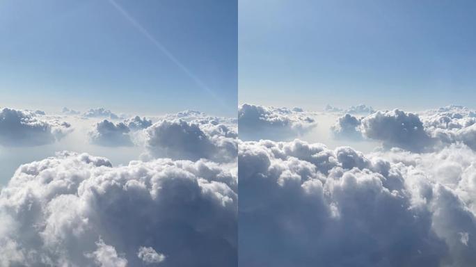 高清高空飞行穿越云层