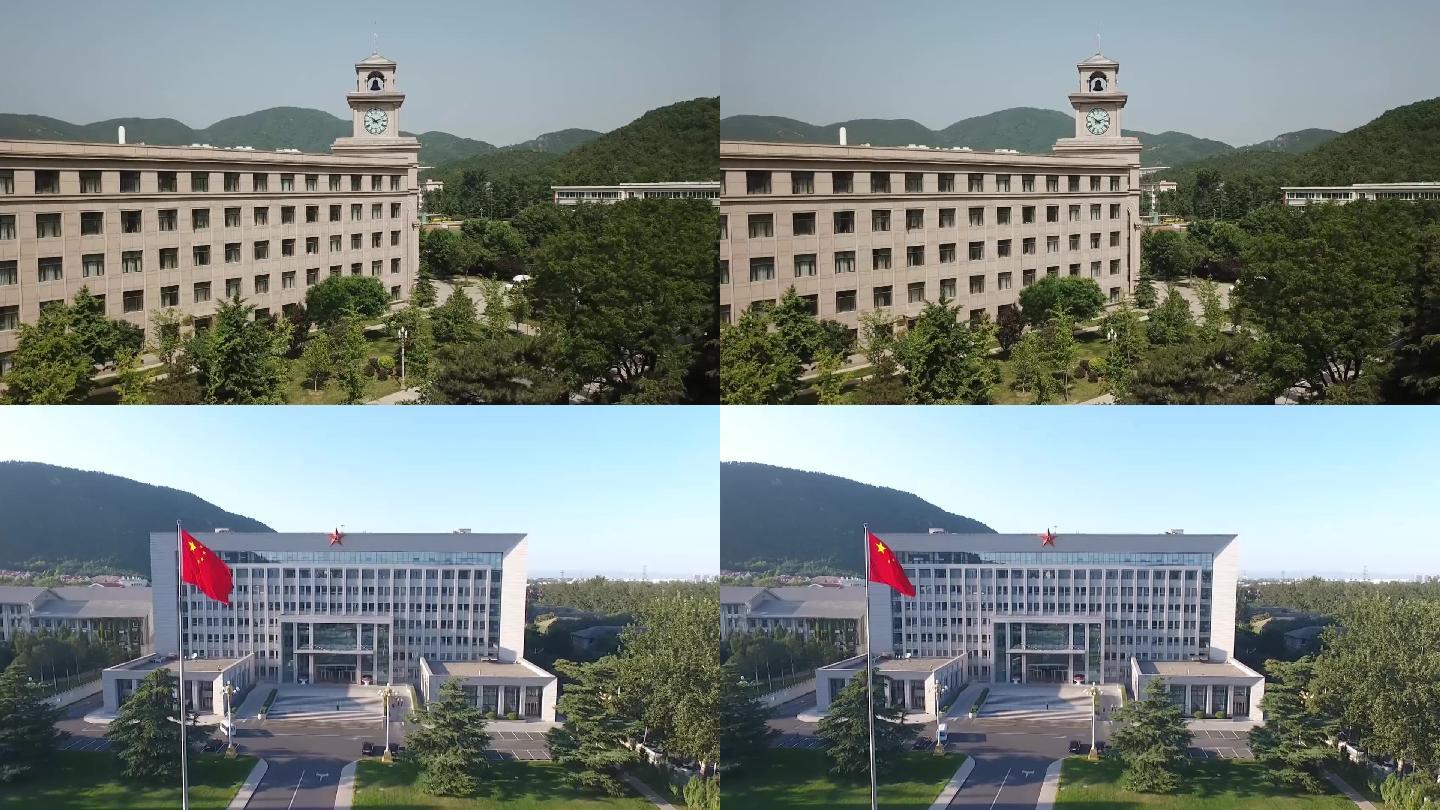 办公楼行政楼外观风景视频