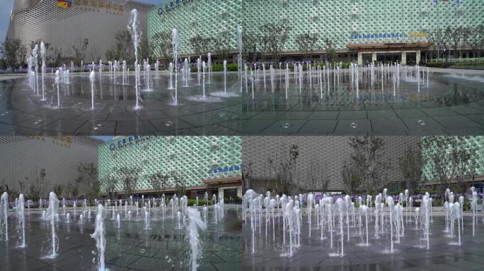 上海爱琴海购物中心喷泉美陈
