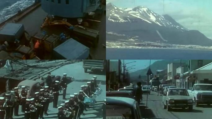 80年代极地科考队抵达南极 乔治王岛