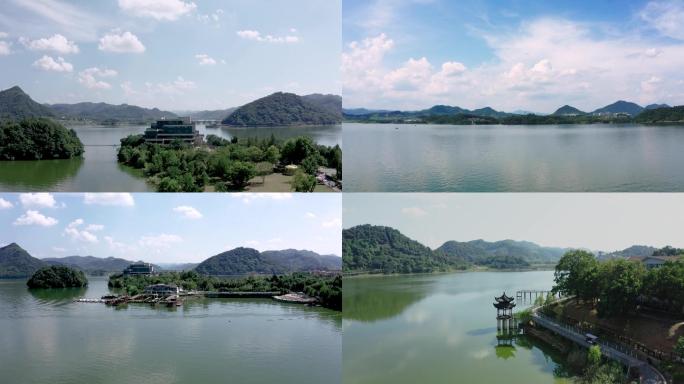 青山湖景区航拍