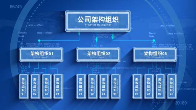 3大科技信息组织架构模板-无插件4