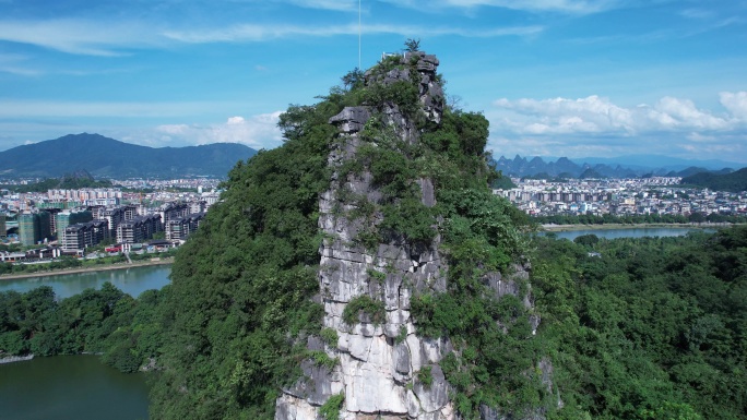 桂林叠彩山风光航拍