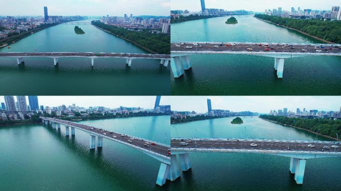 柳州文昌桥多镜头航拍3分31秒