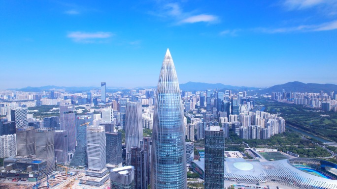 深圳湾人才公园4k超清航拍素材