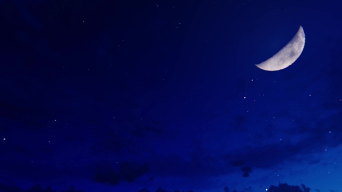 唯美夜晚月亮天空8