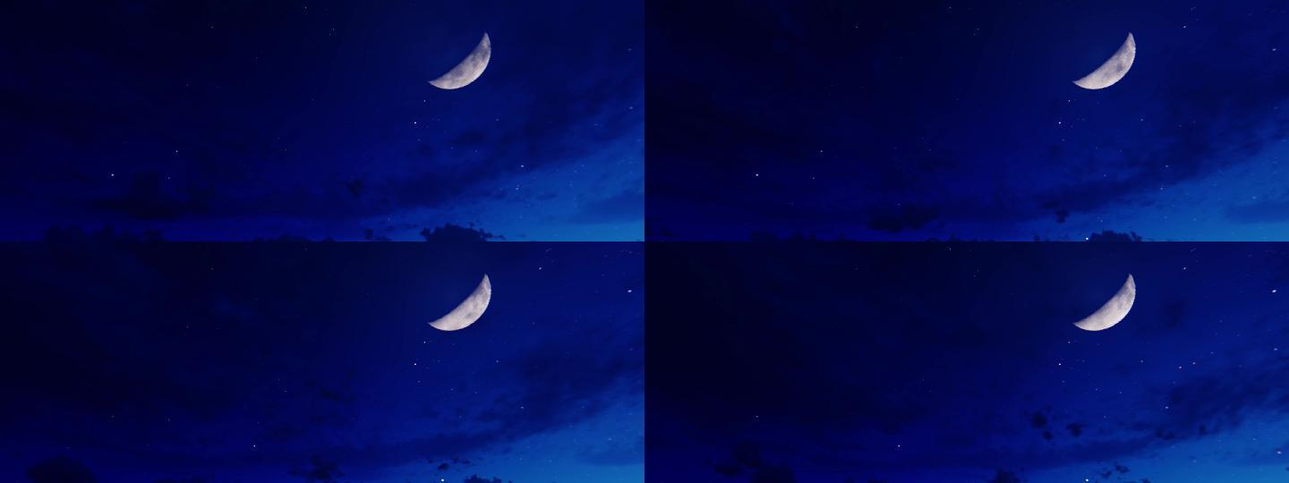 唯美夜晚月亮天空8