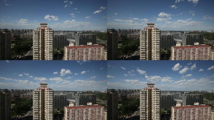 北京高楼云彩