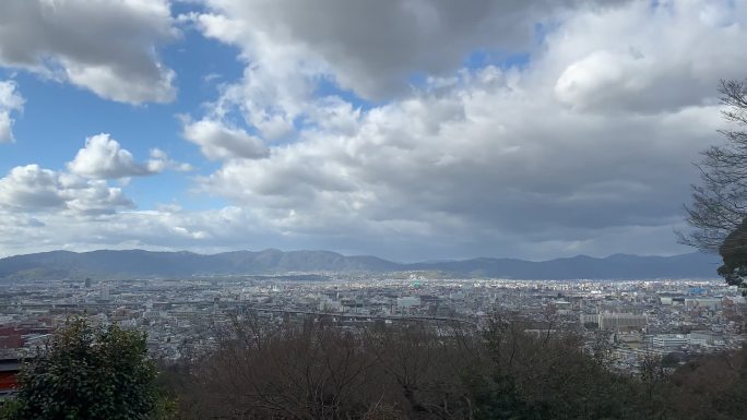 京都延时俯瞰京都全景
