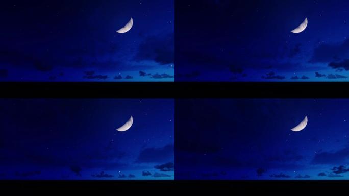 唯美夜晚月亮天空2