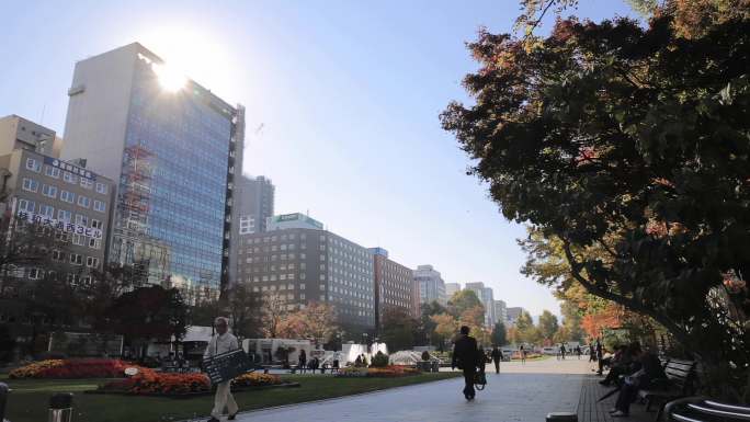 日本札幌街头实拍