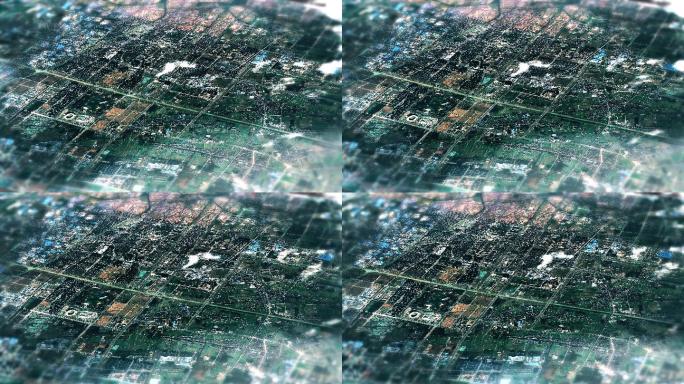 4K泰州主城区地图视频动画素材