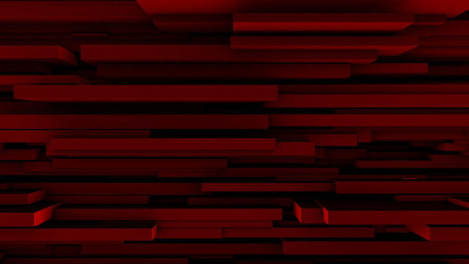 【4K时尚背景】红黑3D横条矩阵炫酷空间