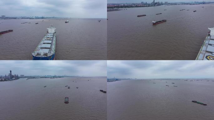 长江货轮 上海吴淞口国际邮轮港