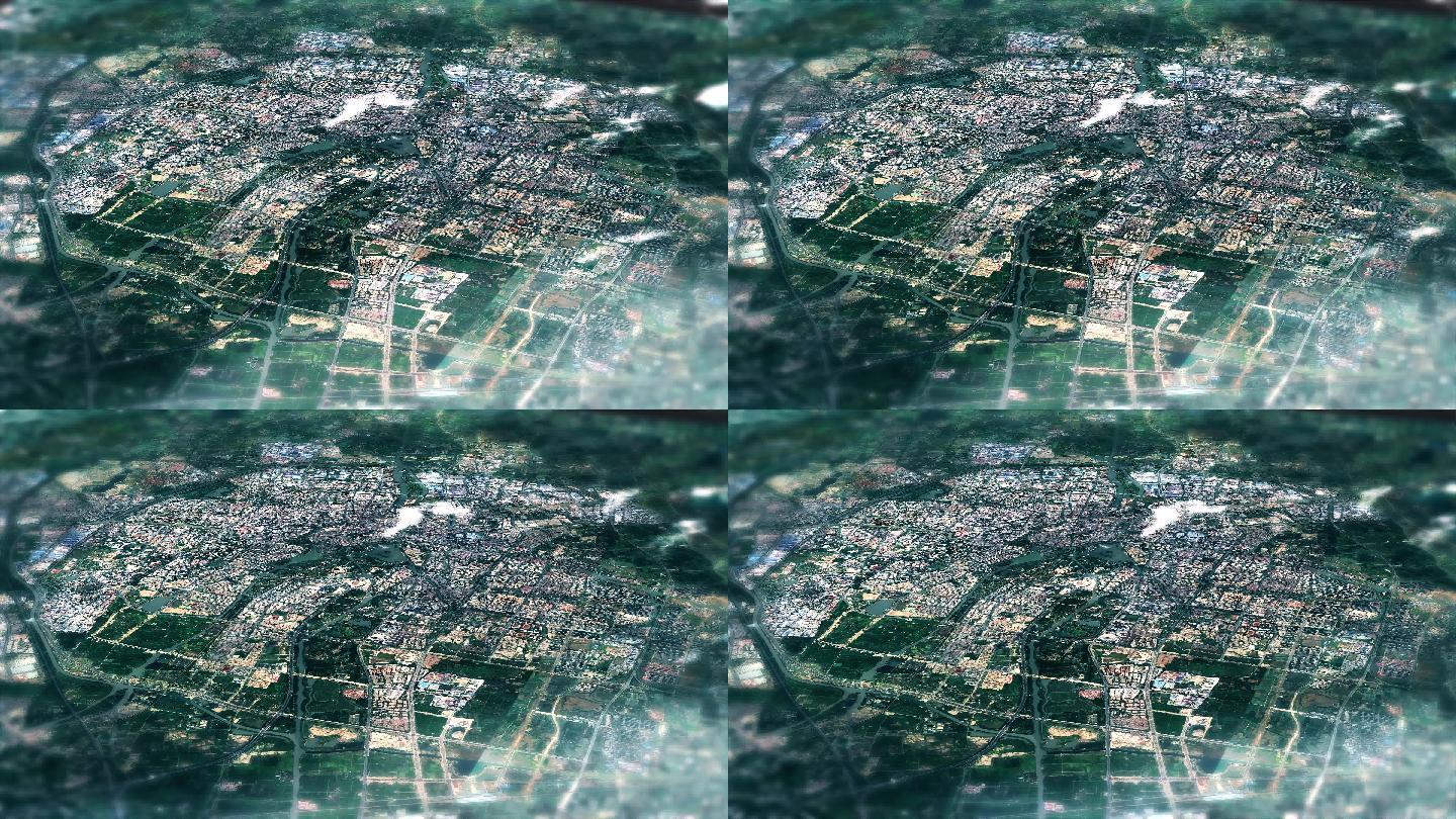 4K嘉兴主城区地图视频动画素材