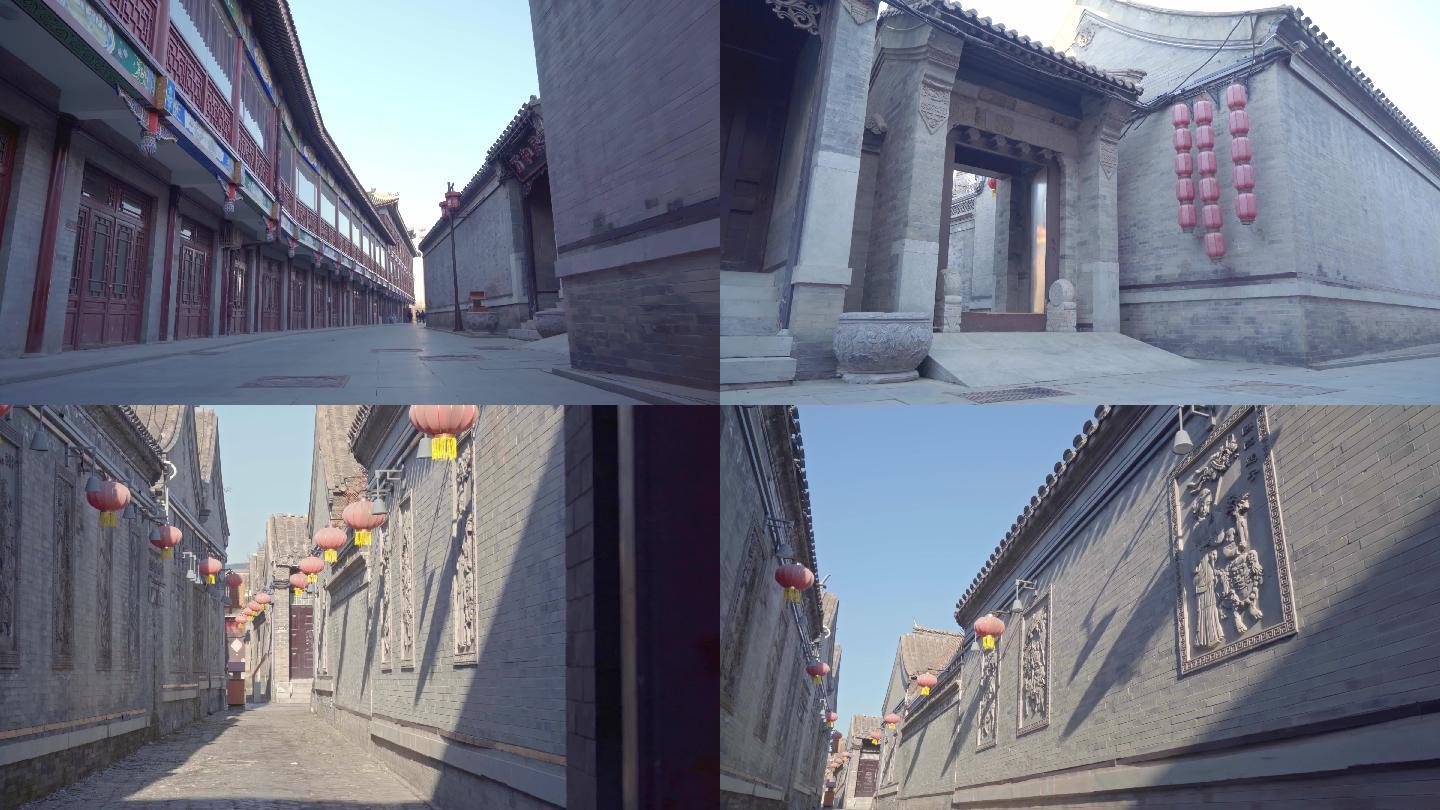 天津风景杨柳青风景年画古建筑石家大院视频