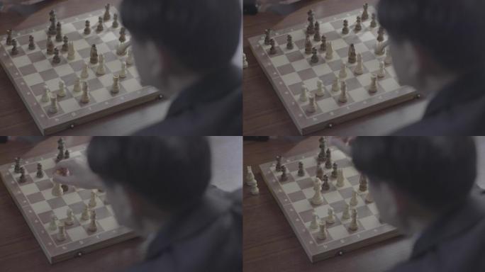 国际象棋 光影 博弈 黑白 原创 4k