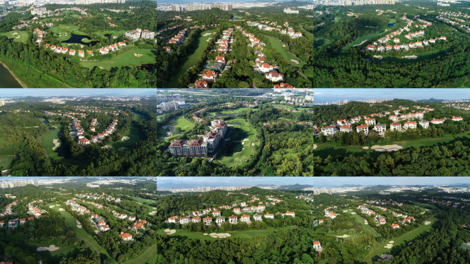 4K深圳观澜湖高尔夫球场合集