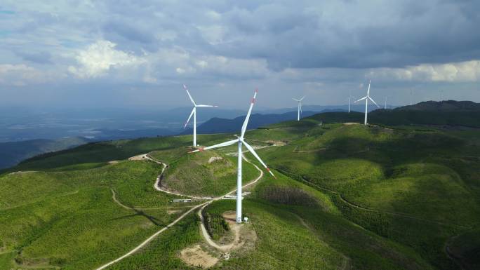 风力发电航拍新能源4K