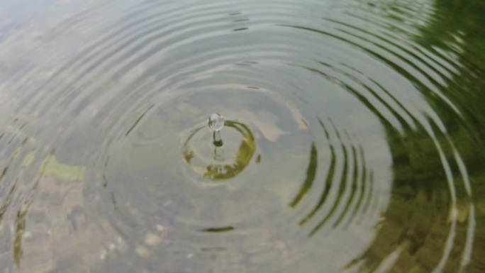 生态自然河流水面涟漪