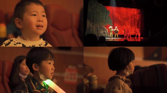 儿童在戏院看儿童剧狮子王4K