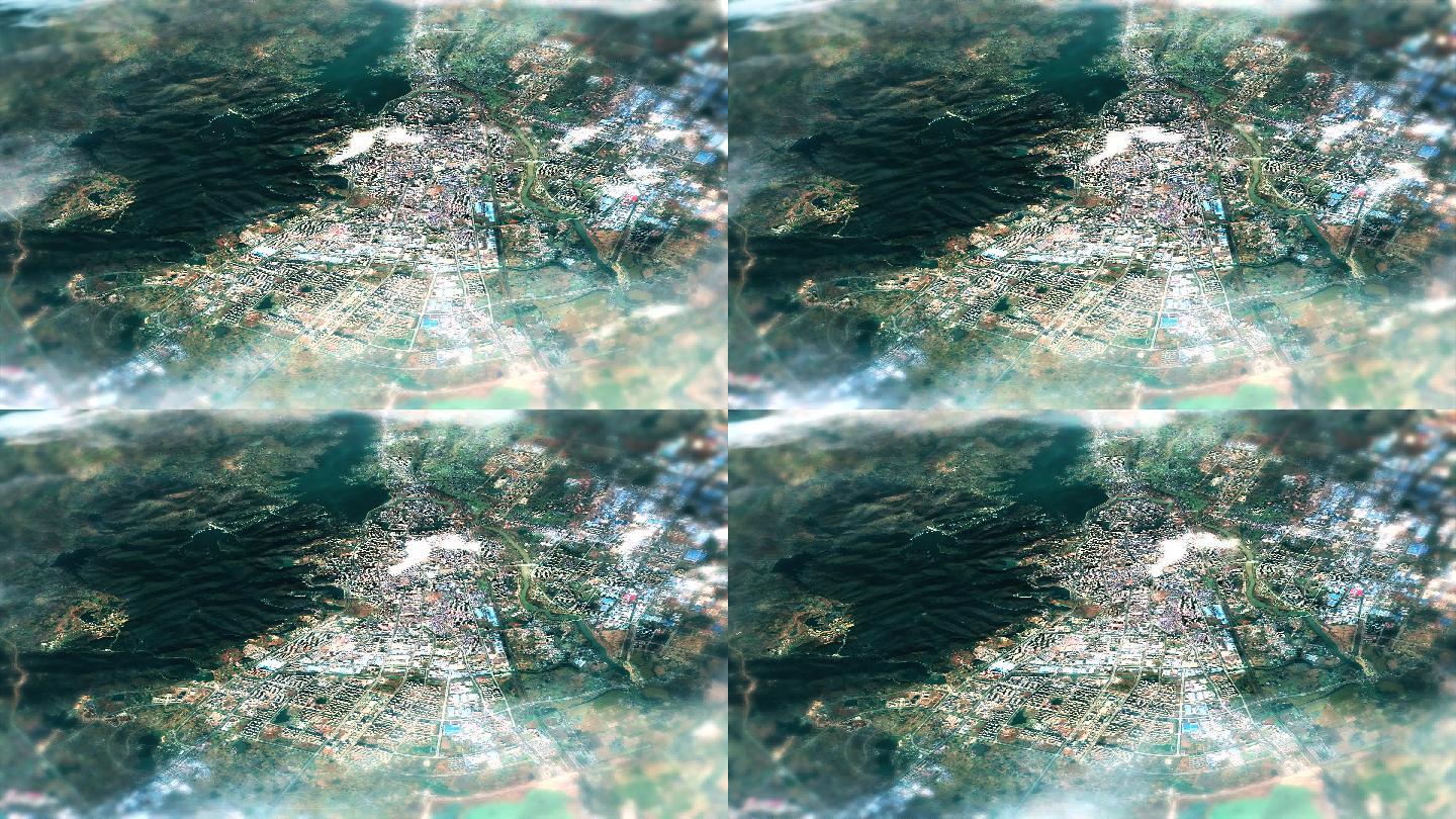 4K滁州市主城区地图视频动画素材