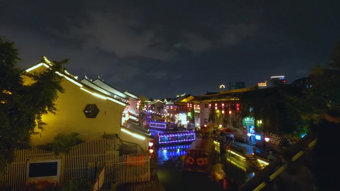 苏州山塘街雨夜延时