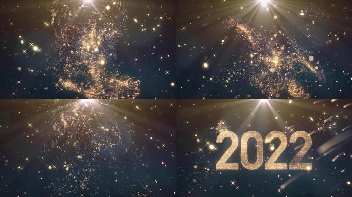 2022新年金色粒子倒计时