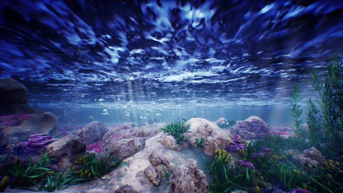 海底世界舞台背景4K