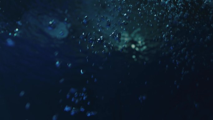 水下 深海 空镜头 意境 气泡