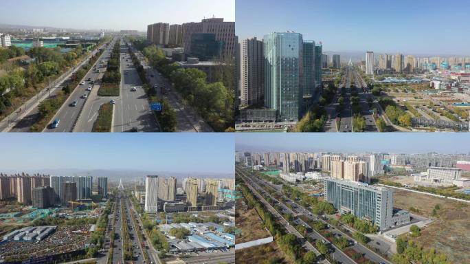 太原龙城大街白天航拍