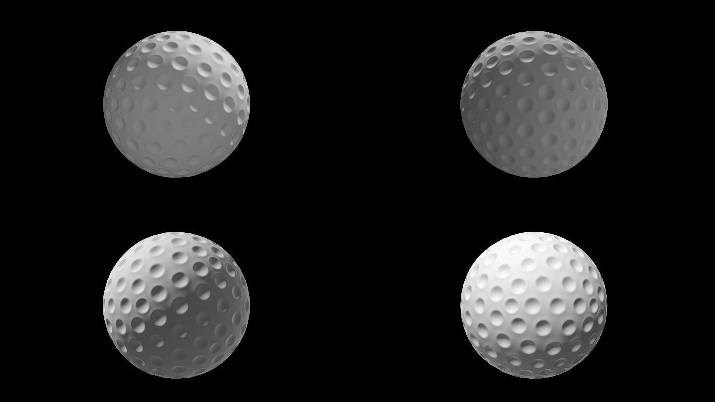 高尔夫球旋转展示6-循环+alpha