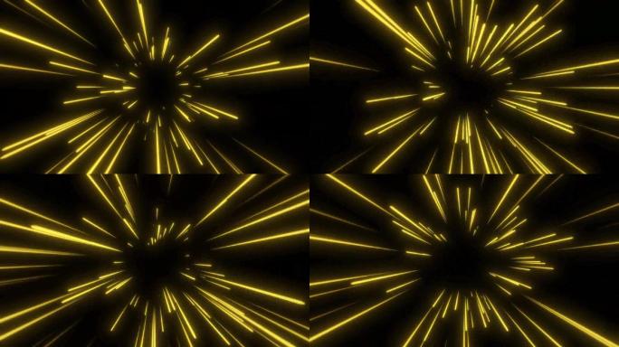 激光星战科技金黄色粒子带透明通道