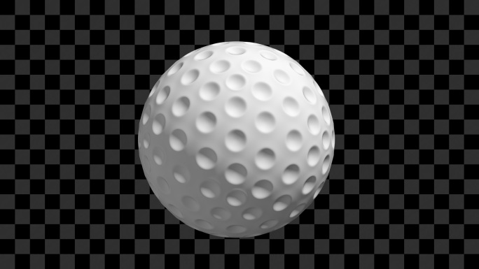 高尔夫球旋转展示9-循环+alpha