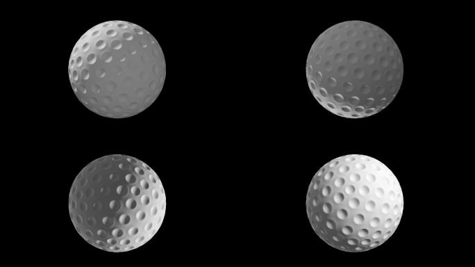 高尔夫球旋转展示9-循环+alpha