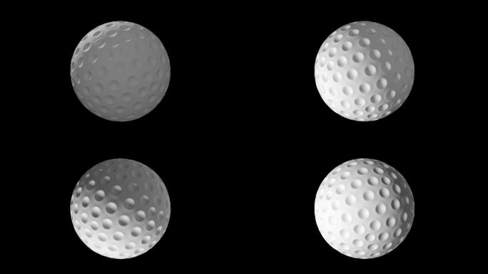 高尔夫球旋转展示7-循环+alpha